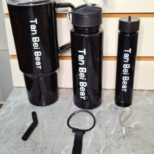 Set 3 Botellas Multifuncional Para Deportes, 1200,700,300ml